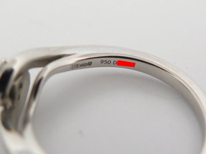 Bague 53 bague DE BEERS solitaire caress platine diamants 0.44ct 58 Facettes 255724