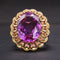 Bague Bague Topaze violette sertie Or jaune 58 Facettes