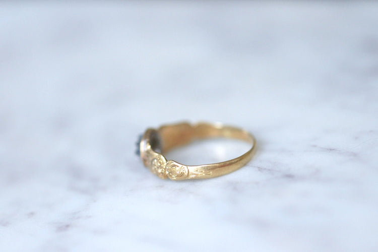 Bague Bague jonc émaillée en or et diamant 58 Facettes