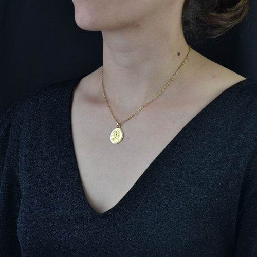 Pendentif Médaille signe astrologique verseau 58 Facettes 16-214