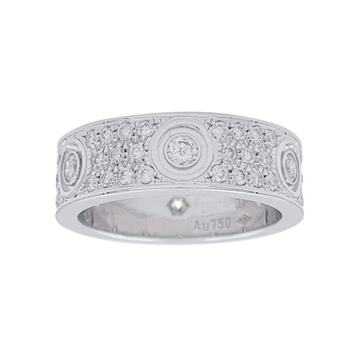 Bague 55 Bague Cartier, "Love", or blanc, diamants. 58 Facettes 32343