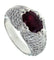 Bague 54 Bague or blanc diamants rubis 58 Facettes 61200005