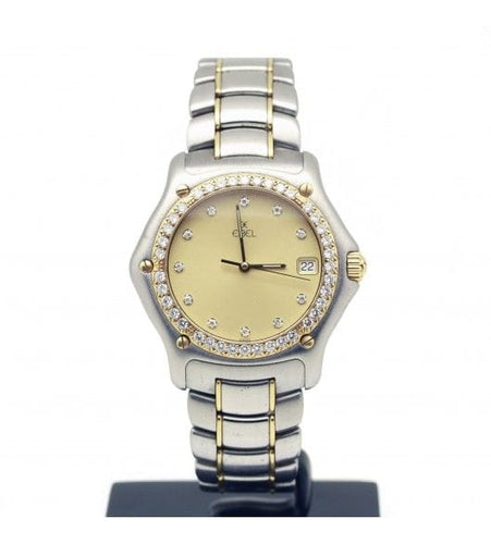 Montre Ø : 39 mm / Jaune et rose / Acier et Or Montre "1911" - EBEL 58 Facettes 220490R