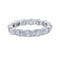 Bague 49 Alliance or blanc et diamants. 58 Facettes 32399