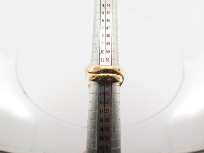 Bague 53 vintage bague CARTIER ying et yang pavage 160 diamants 5.25ct or 18k 58 Facettes 256021