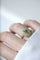 Bague Bague péridot entourage diamants 58 Facettes