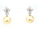 Boucles d'oreilles Boucles d'oreilles Perle Diamants 58 Facettes