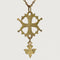 Pendentif Croix huguenote or jaune 58 Facettes 23-163
