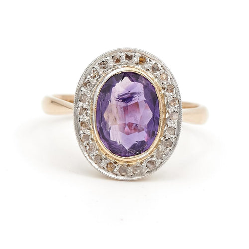 Bague 57 Bague Pompadour Or blanc Améthyste 58 Facettes 2002823CN