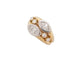 Bague 59 bague jonc anneau diamants et or jaune 18k marquise 0.9ct 58 Facettes 256458