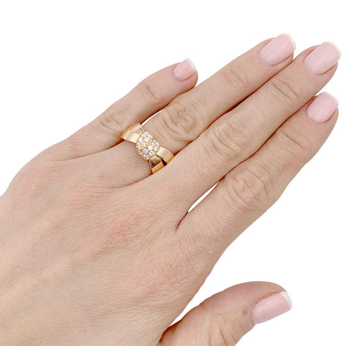 Bague 49 Bague Chaumet, "Liens Séduction", or rose et diamants. 58 Facettes 32253