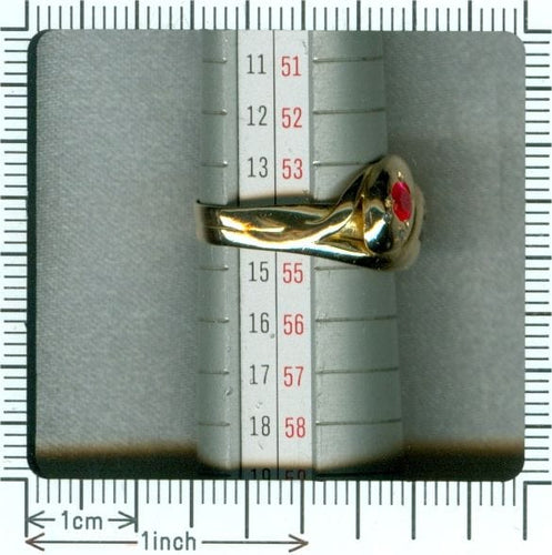 Bague 54 Bague rubis et diamants 58 Facettes 13323-0105