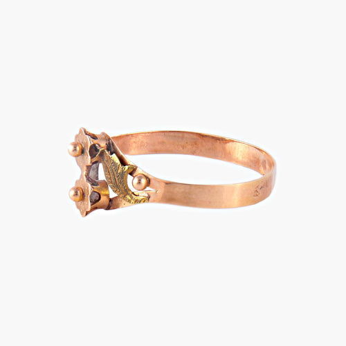Bague 59 Bague Duo de Fleurs 58 Facettes
