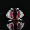 Bague 56 Bague tourmaline rubellite et diamants art déco 58 Facettes 22-492