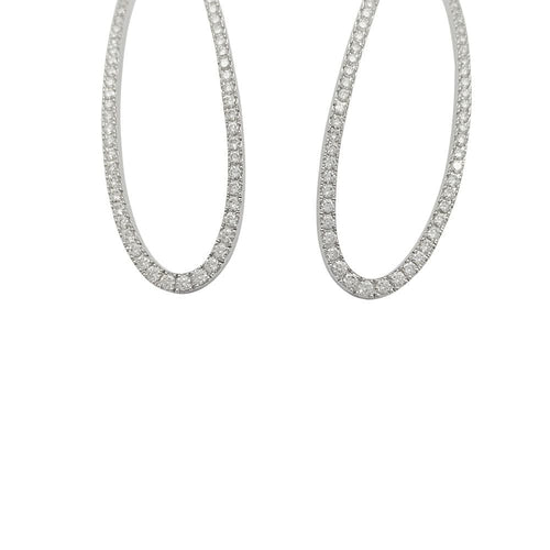 Boucles d'oreilles Boucles d'oreilles Messika, "Gatsby", or blanc, diamants. 58 Facettes 31952