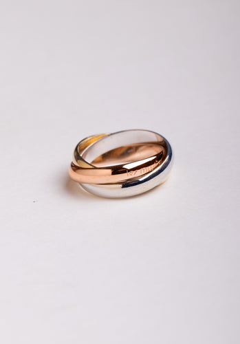 Bague 53 Bague CARTIER Trinity "Les Must de Cartier" 3 Ors 750/1000 58 Facettes 64635-61120