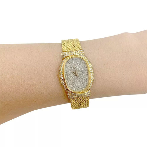 Montre Montre Vacheron Constantin or jaune, diamants. 58 Facettes 31367