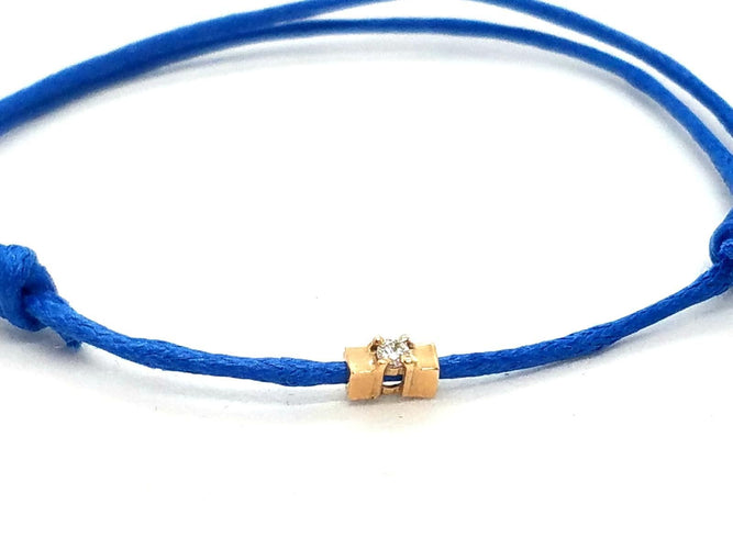 Bracelet Bracelet Cordon Or rose Diamant 58 Facettes 578890RV