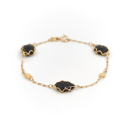 Bracelet Bracelet Or jaune Onyx 58 Facettes 1610139CN