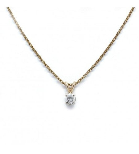 Collier Longueur : 47 cm / Jaune / Or 585 Collier pendentif Diamant 58 Facettes 210060R-200125R