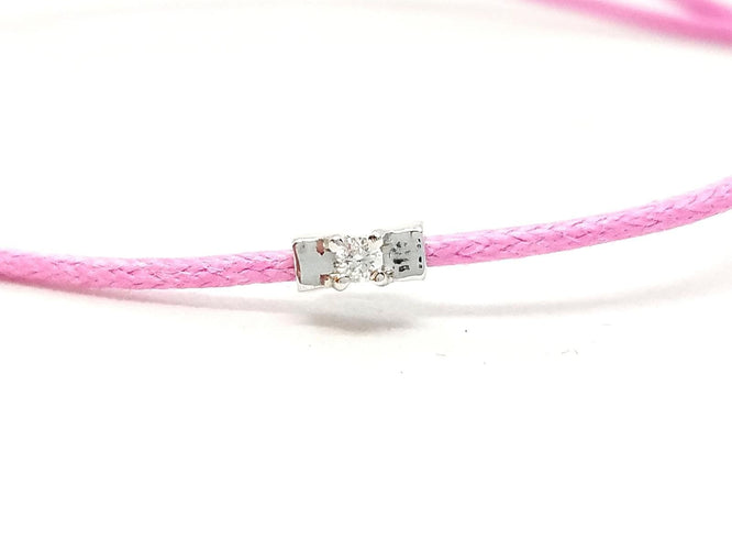 Bracelet Bracelet Cordon Or blanc Diamant 58 Facettes 578834RV