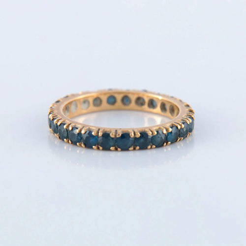 Bague 55.5 Alliance américaine Saphirs 58 Facettes JE97