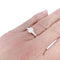 Bague 53 Bague solitaire encadré de diamants baguette. 58 Facettes 32529