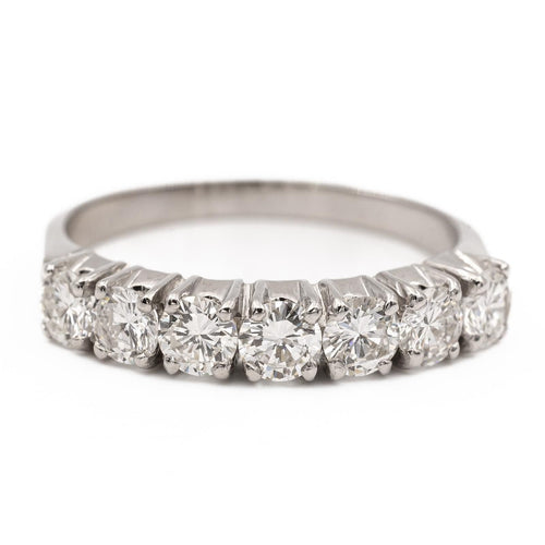 Bague 52.5 Bague Demi alliance or blanc Diamant 58 Facettes 2432013CN