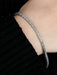 Bracelet Or Blanc / Diamants BRACELET RIVIÈRE OR & DIAMANTS 58 Facettes BO/220029-NSS