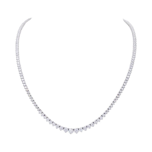 Collier Collier rivière or blanc, diamants. 58 Facettes 32333