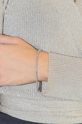 Bracelet Bracelet Tennis Or blanc Diamant 58 Facettes 2513756CN