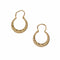Boucles d'oreilles Boucles d'oreilles créoles or jaune ciselé facetté 58 Facettes CVBO18