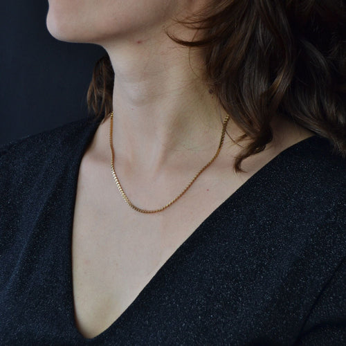 Collier Chaine en or rose maille Y 58 Facettes 15-197