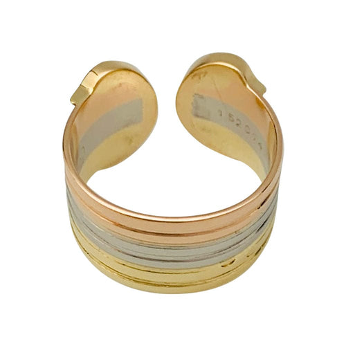 Bague 48 Bague Cartier vintage, "Double C", trois ors. 58 Facettes 31301