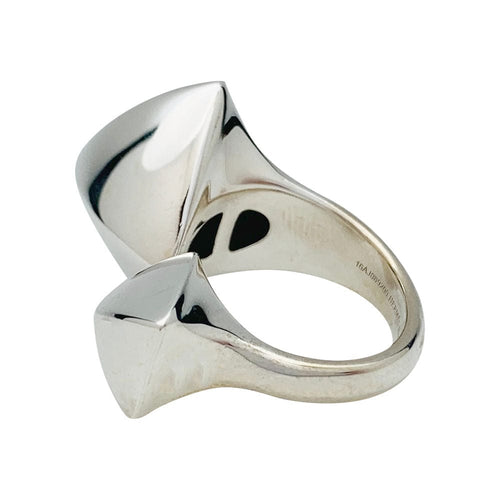 Bague 53 Bague Hermès, "Collier de Chien Rock", argent. 58 Facettes 31780
