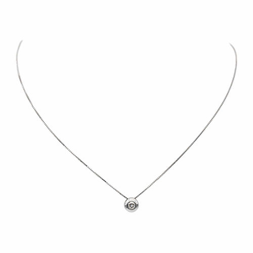 Collier Collier Pendentif Or blanc Diamant 58 Facettes 2737238CN