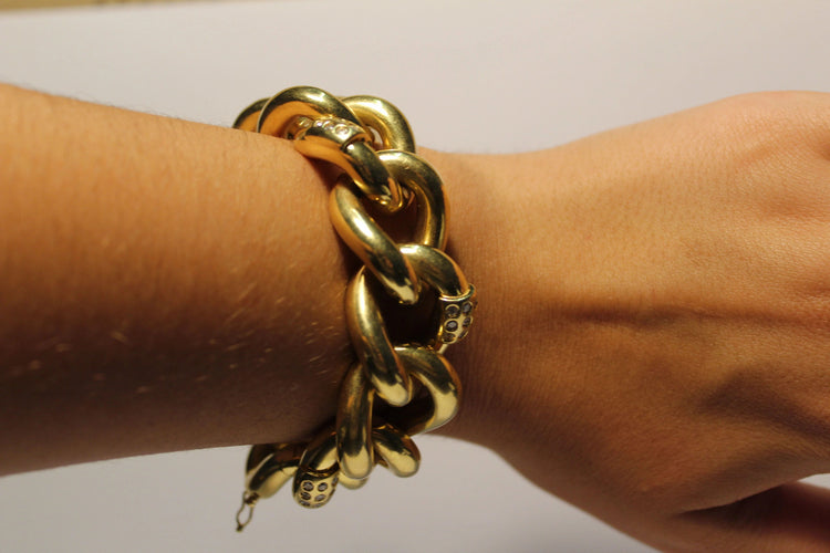 Bracelet Bracelet Maillons volumineux Diamants 58 Facettes 11316