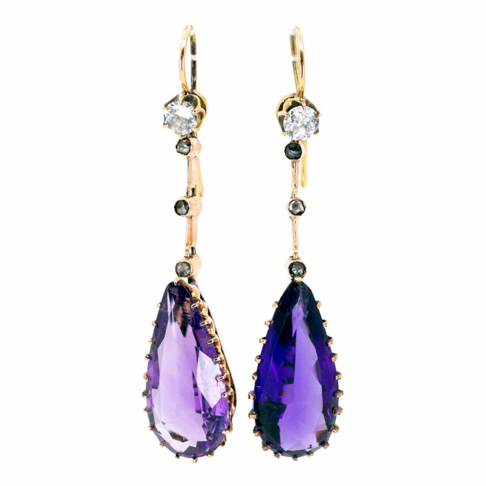 Boucles d'oreilles Boucles d'oreilles améthystes, diamants 58 Facettes B161C490E17F4CE9A66FDD62F5E3231A