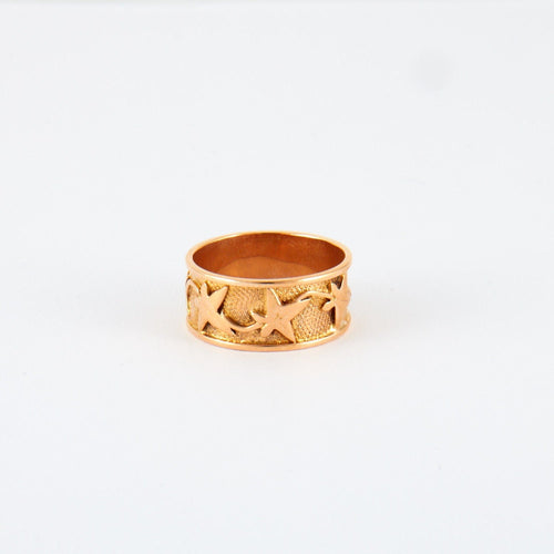 Bague 54 Bague Etoiles or jaune 58 Facettes