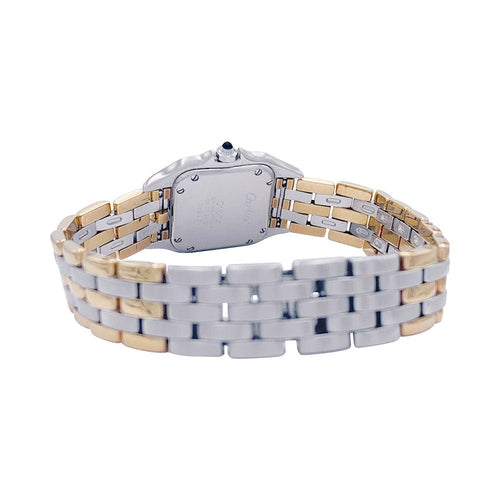 Montre Montre Cartier, "Panthère", acier, trois rangs d'or. 58 Facettes 32638