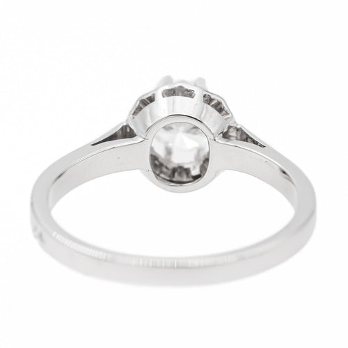 Bague 55 Bague Solitaire Or blanc Diamant 58 Facettes 2538667CN