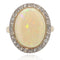 Bague 54 Bague ancienne opale et diamants 58 Facettes 22-283