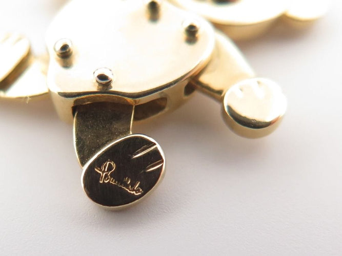 Collier collier POMELLATO orsetto 2 oursons en or jaune 18k 58 Facettes 254103