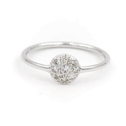 Bague 54 Bague Or blanc Diamant 58 Facettes 1653915CN