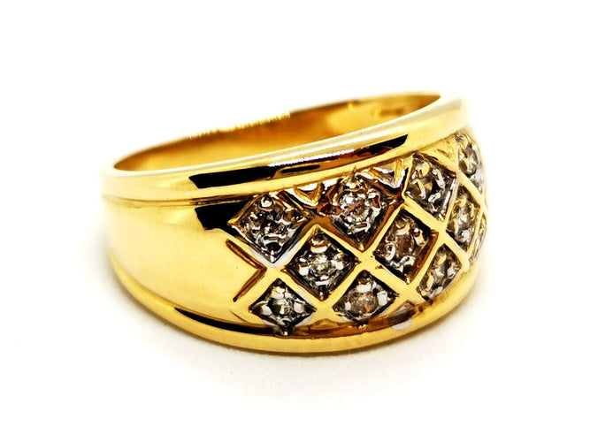 Bague 54 Bague Or jaune Diamants 58 Facettes 1468102CN