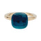 Bague 55 Bague Pomellato,"Nudo Classic, or blanc, or rose, topaze blue London. 58 Facettes 31116D