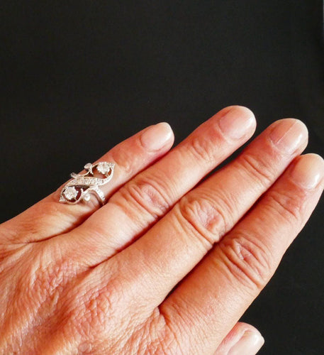 Bague 47 Bague Toi et moi, diamants 58 Facettes