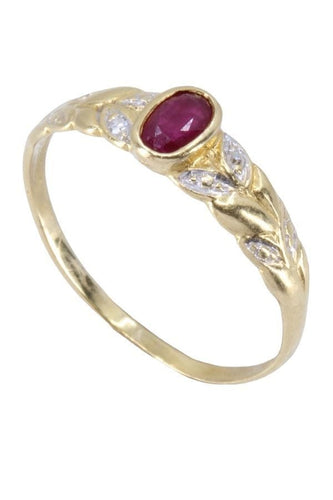 Bague Bague moderne, rubis, diamants 58 Facettes 063841