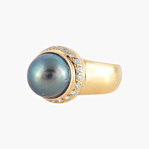 Bague 60 Bague Perle de Tahiti & diamants 58 Facettes 466