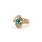 Bague Bague émeraude poire et diamants 58 Facettes